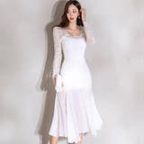 アイラッシュレースフレアワンピース(キャバドレス・CABARETDRESS) | GRAXIA | 詳細画像4