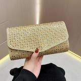 レクタングルビジューが大人なデザインのクラッチバッグ(CLUTCH BAG) | GRAXIA | 詳細画像1 