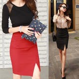 スリット入りタイトミディ丈スカート(SKIRT) | GRAXIA | 詳細画像8 