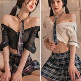 スケスケブラウスでわがままに誘惑する学生服風コスプレ(セクシーコスプレ) | GRAXIA | 詳細画像2 