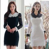 ピーターパンカラー総レースミニ丈ワンピース(キャバドレス CABARETDRES… | GRAXIA | 詳細画像2 