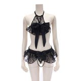 小悪魔セクシーを演出するリボンがポイントのブラ ショーツセット | GRAXIA | 詳細画像9 