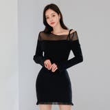 シースルーネックニットワンピース(キャバドレス・CABARETDRESS) | GRAXIA | 詳細画像6