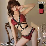 ハードなルックスがボルテージを上げるブラ ショーツセット | GRAXIA | 詳細画像1