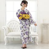 可憐な紫苑色の唐草文浴衣3点セット(YUKATA) | GRAXIA | 詳細画像4 
