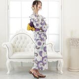 可憐な紫苑色の唐草文浴衣3点セット(YUKATA) | GRAXIA | 詳細画像5 