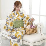 鮮やかな金糸雀菊唐草文の浴衣3点セット(YUKATA) | GRAXIA | 詳細画像9 