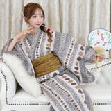 オプティカル模様が個性的な着姿の浴衣3点セット(YUKATA) | GRAXIA | 詳細画像8 