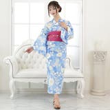 ふわりと柔らかな愛らしさ感じるぼかし夏椿浴衣3点セット(YUKATA) | GRAXIA | 詳細画像2 