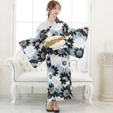 太陽のように咲いた雛菊モノトーン浴衣3点セット(YUKATA) | GRAXIA | 詳細画像2 