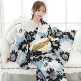 太陽のように咲いた雛菊モノトーン浴衣3点セット(YUKATA) | GRAXIA | 詳細画像8 