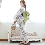 冷静な大人モダンの紫朝顔浴衣3点セット(YUKATA) | GRAXIA | 詳細画像3 