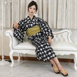 モノトーンカラーがクールに決まる絞り風柄浴衣3点セット(YUKATA) | GRAXIA | 詳細画像7 