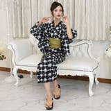 モノトーンカラーがクールに決まる絞り風柄浴衣3点セット(YUKATA) | GRAXIA | 詳細画像9 