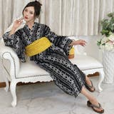 凛とした佇まいが引き立つ花柄ライン浴衣3点セット(YUKATA) | GRAXIA | 詳細画像9 