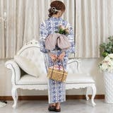 清楚な美しさが引き立つ花柄ライン浴衣3点セット(YUKATA) | GRAXIA | 詳細画像4 