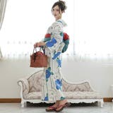 ストライプに鮮やかな夏椿が愛らしい浴衣3点セット(YUKATA) | GRAXIA | 詳細画像3 