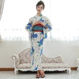 ストライプに鮮やかな夏椿が愛らしい浴衣3点セット(YUKATA) | GRAXIA | 詳細画像6 