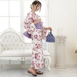 滲むような水彩画風の花が柔らかく咲いた浴衣3点セット(YUKATA) | GRAXIA | 詳細画像4 