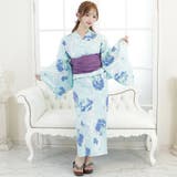 水面に浮かぶ芍薬の花がしなやかで優しい浴衣3点セット(YUKATA) | GRAXIA | 詳細画像6 