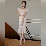 オフショルダーメッシュフリルワンピース(キャバドレス CABARETDRESS) | GRAXIA | 詳細画像4 