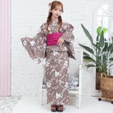 単色の草花が落ち着きある浴衣3点セット(YUKATA) | GRAXIA | 詳細画像6 