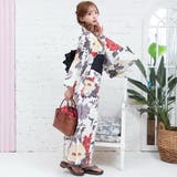 生成りにいくつもの花がクラシカルに咲いた浴衣3点セット(YUKATA) | GRAXIA | 詳細画像5 
