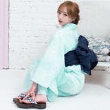 大ぶりの芍薬の花が柔らかな色合いに咲いた浴衣3点セット(YUKATA) | GRAXIA | 詳細画像11 