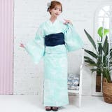 大ぶりの芍薬の花が柔らかな色合いに咲いた浴衣3点セット(YUKATA) | GRAXIA | 詳細画像6 