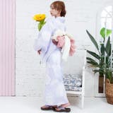 大ぶりの芍薬の花が柔らかな色合いに咲いた浴衣3点セット(YUKATA) | GRAXIA | 詳細画像3 