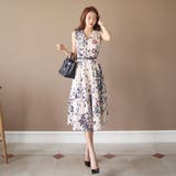 ベルト付き小花柄ノースリーブワンピース(キャバドレス CABARETDRESS) | GRAXIA | 詳細画像7 