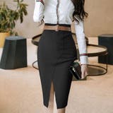 ウエストマークベルト付きスリットタイトスカート(SKIRT) | GRAXIA | 詳細画像7 