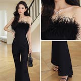 ファー付きフレアパンツオールインワン(キャバスーツ・CABARETSUIT) | GRAXIA | 詳細画像5