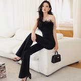 ファー付きフレアパンツオールインワン(キャバスーツ・CABARETSUIT) | GRAXIA | 詳細画像9