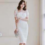 シアーパフスリーブスクエアネックワンピース | GRAXIA | 詳細画像8