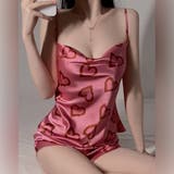 ハート柄セットアップルームウェア(セクシーランジェリー) | GRAXIA | 詳細画像4