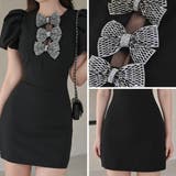 リボン×チュールパフスリーブミニワンピース(キャバドレス CABARETDRES… | GRAXIA | 詳細画像5