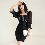 スクエアネック7分袖クラシカルワンピース(キャバドレス CABARETDRESS… | GRAXIA | 詳細画像8