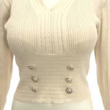 ダブルボタンニットソー長袖トップス(TOPS) | GRAXIA | 詳細画像19 