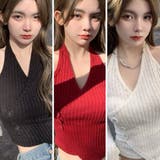 ショルダーカットリブ編みトップス(TOPS) | GRAXIA | 詳細画像2 