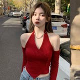 ショルダーカットリブ編みトップス(TOPS) | GRAXIA | 詳細画像3 