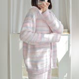 マルチボーダーカーディガンセットアップルームウェア(ROOMWEAR) | GRAXIA | 詳細画像4