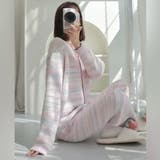 マルチボーダーカーディガンセットアップルームウェア(ROOMWEAR) | GRAXIA | 詳細画像7
