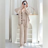 まるでカプチーノのようなクラシックな3点セットルームウェア(ROOMWEAR) | GRAXIA | 詳細画像2