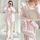 フード付きトッパーカーデが頭までポカポカなルームウェア(ROOMWEAR) | GRAXIA | 詳細画像3