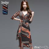 七分袖カシュクールストレッチワンピース(キャバドレス CABARETDRESS) | GRAXIA | 詳細画像1