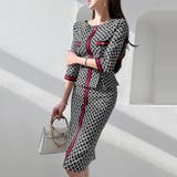 アクセントラインペプラム五分袖ワンピース(キャバドレス CABARETDRESS… | GRAXIA | 詳細画像2 