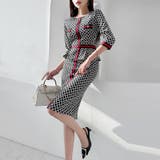 アクセントラインペプラム五分袖ワンピース(キャバドレス CABARETDRESS… | GRAXIA | 詳細画像8 