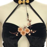梅の花が胸元を彩るベロア素材のチャイナ服風コスプレ(セクシーコスプレ) | GRAXIA | 詳細画像11