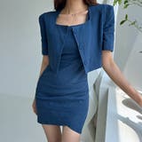 デニムカラースクエアネックツーピースドレス(キャバドレス CABARETDRES… | GRAXIA | 詳細画像4